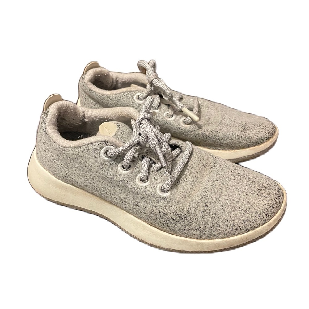 Allbirds women's wool runner dapple grey/cream sole sz 7 Comfort GUC